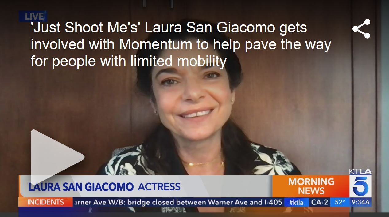 Laura San Giacomo KTLA Interview About Momentum Refresh